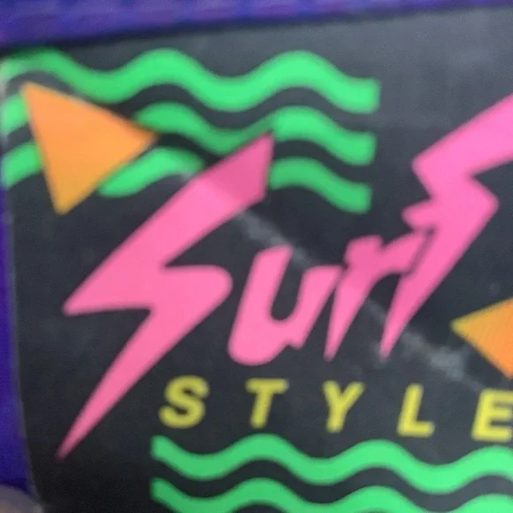 80’s SURF STYLE!  Interplanetary Body Gear. Pullover windbreaker 1/4 zip jacket. - Picture 15 of 15